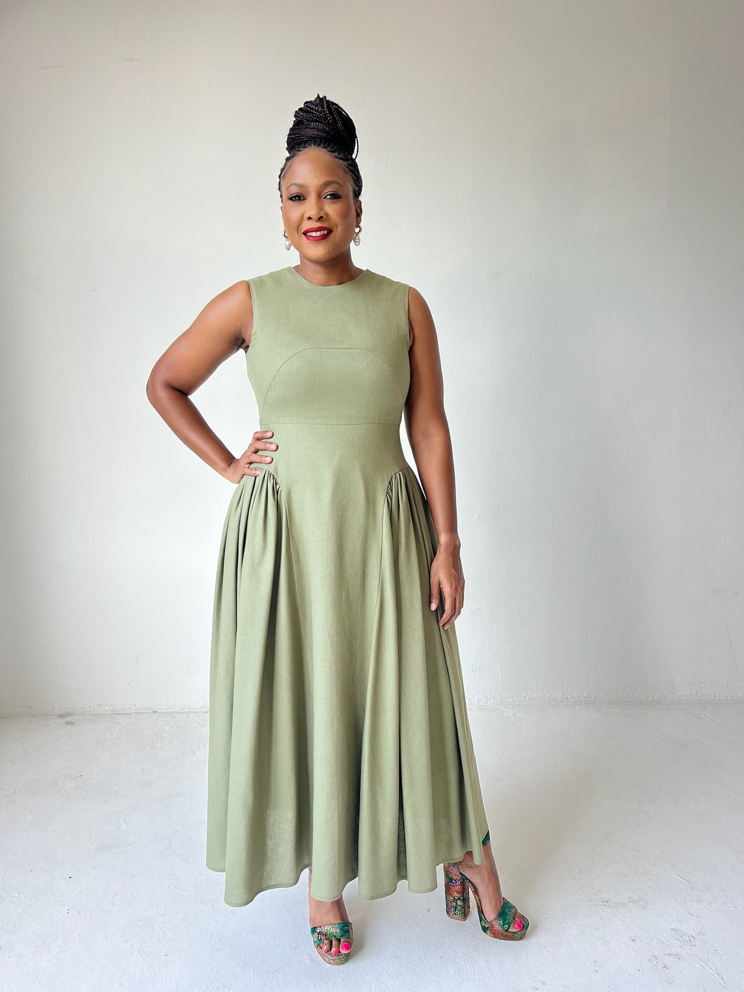 Imani Dress - Olive