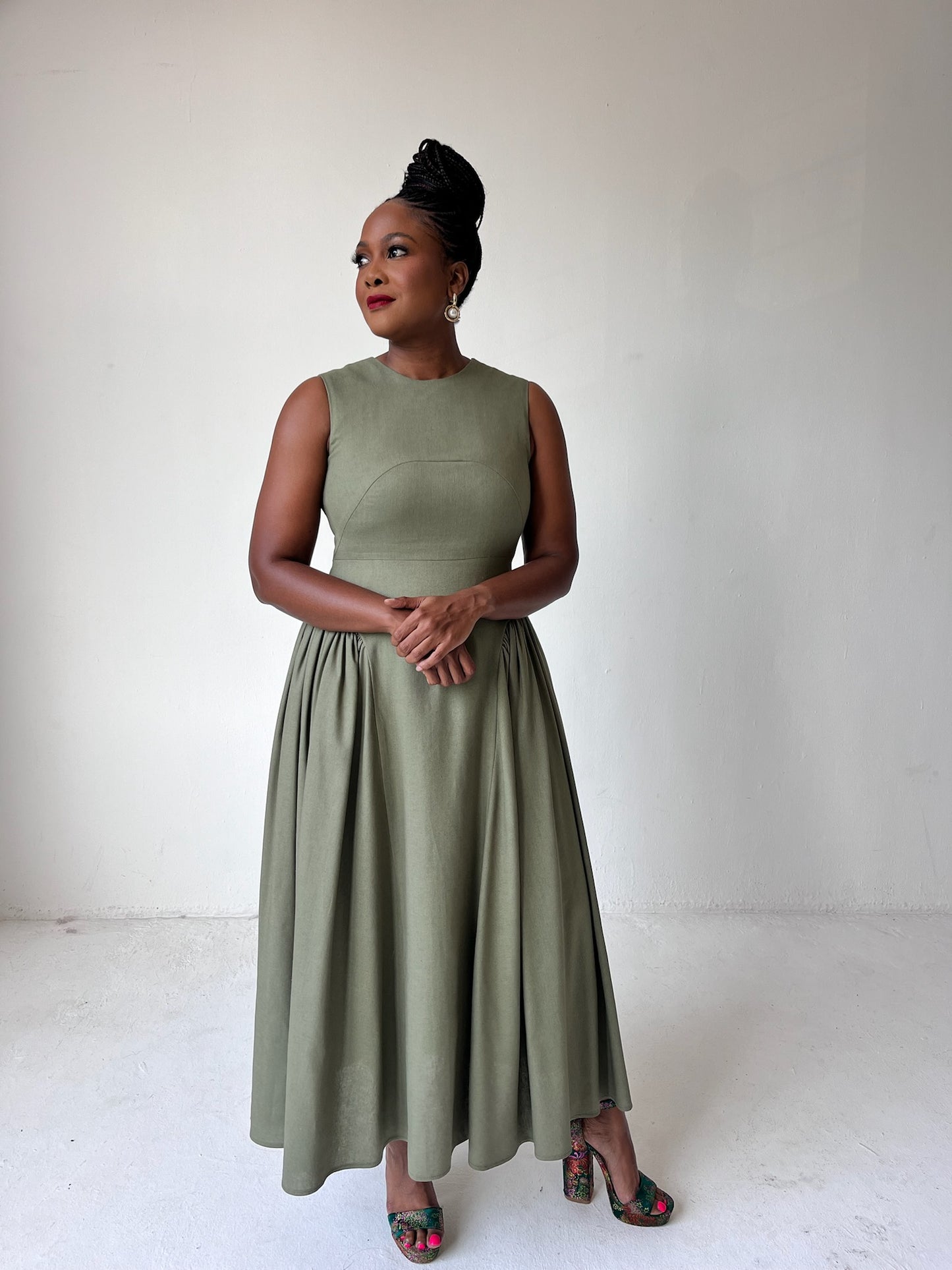 Imani Dress - Olive